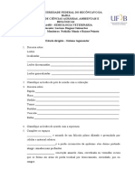 ESTUDO DIRIGIDO DE SISTEMA Tegumentar