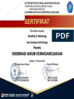 Arnetha S. Raintung - Sertifikat Webinar Hukum Kewarganegaraan