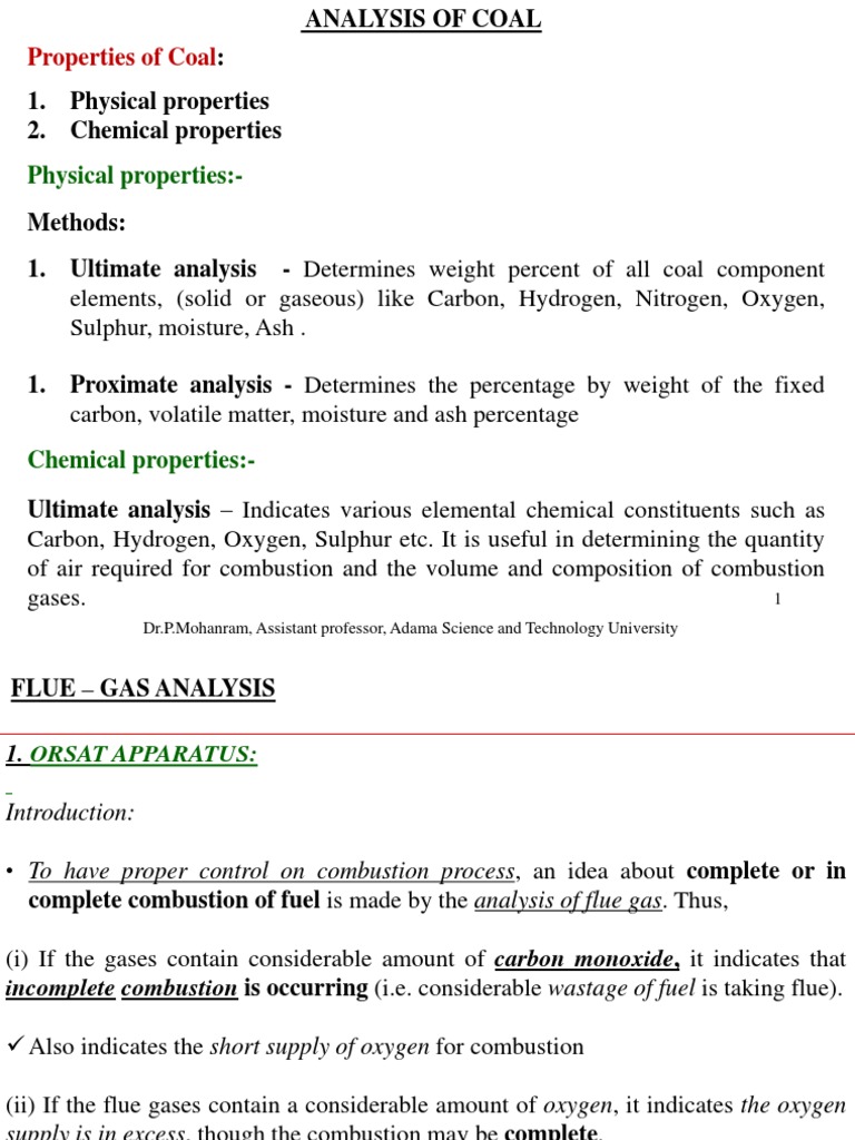 Fuels and Combustion PDF Combustion Gases
