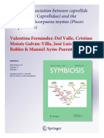 Symbiotic Association Between Caprellids (Amphipoda: Caprellidae) and The Scorpionfish Scorpaena Mystes (Pisces: Scorpaenidae)