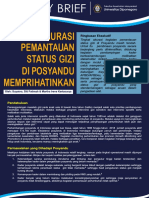 2020 POLICY BRIEF Akurasi Pemantauan Status Gizi Di Posyandu Memprihatinkan