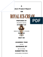 ROYAL ICE CREAM P. MBA Porject Report Prince Dudhatra