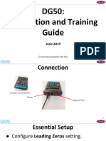 DG50 Installation and Training Guide