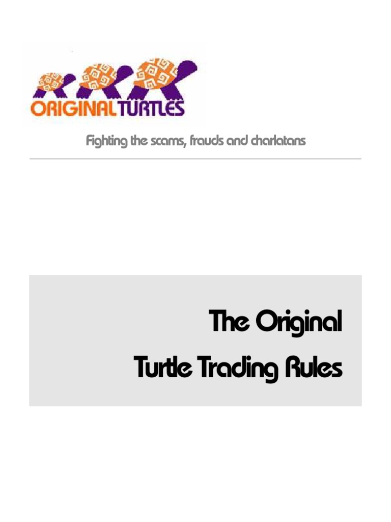 Original Turtle Trading Rules Explained | PDF