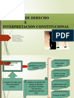 Estado de Derecho e Interpretación Constitucional