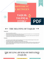 The Concept of Taqlid in Islamic Finance