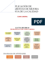 Aplicación de Herramientas de Mejora Continua