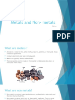 Metals and Non - Metals