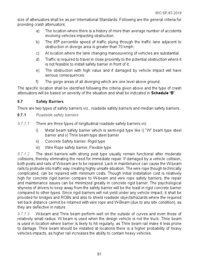 Irc SP 87 | PDF | Concrete | Pedestrian
