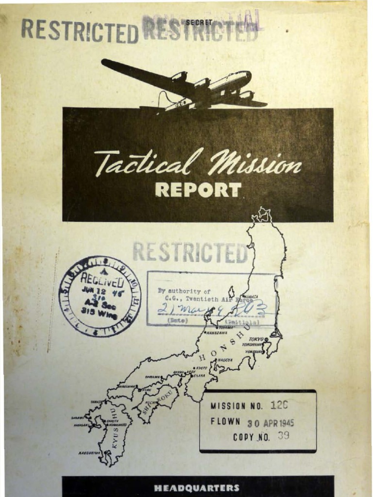 Operational Report: April 30, 1945 | PDF | Unrest | Armed Conflict