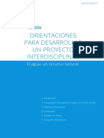 Orientaciones Para Desarrollar Un Proyeto Interdisciplinar