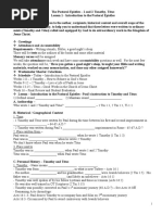 54 Pastoral Epistles Student Handouts