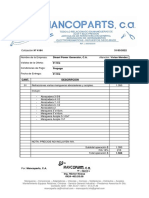 Cotizacion 4164 - Refracciones Varias Mangueras Abrazaderas