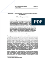 Montgomery-Urday, W. (2005) - Marxismo y Conductismo en Psicología Un Debate Interminable