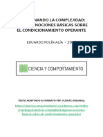 Polín-Alía, E. (2018) - Desgranando La Complejidad Algunas Nociones Básicas Sobre El Condicionamiento Operante