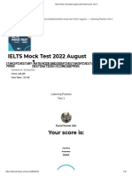 IELTS Mock Test 2022 August Listening Practice Test 1