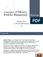 Portfolio Management George Starr