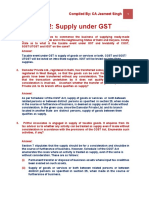 CH 2 Supply Under GST