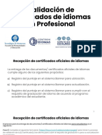 Proceso para Validacion de Certificados de Idiomas en Profesionalismo