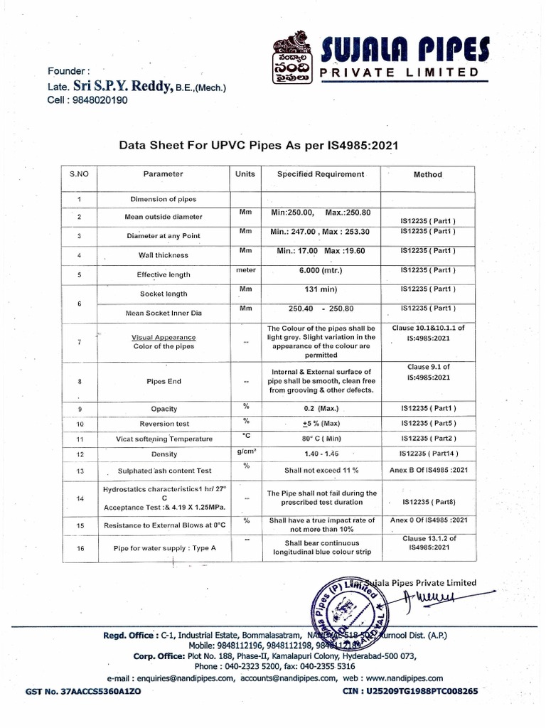 Tirupati Inch Pvc Pipe 20 Ft Price edu.svet.gob.gt