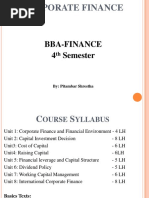 Unit 1 - Corporate Finance and Financial Environment