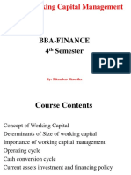 Unit 7 Working Capital Management