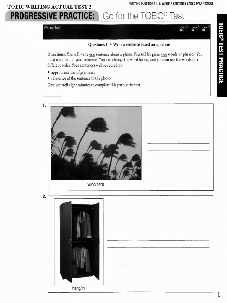 Toeic Writing Actual Test 2 | PDF | Human Communication | Cognitive Science