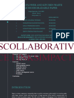 Recycling Flower and Kitchen Waste To Make Biodegradable Paper