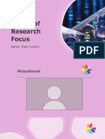 Putri Lestari - 1104619012 - Frame of Research Focus