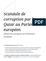 Scandale de Corruption Par Le Qatar Au Parlement Européen - Wikipédia