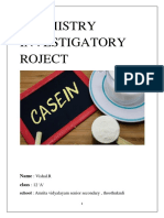 Sudy of The Quantity of cASEIn Present in Different Samples of Milk EDITED