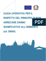 Guida Operativa Del Principio DNSH