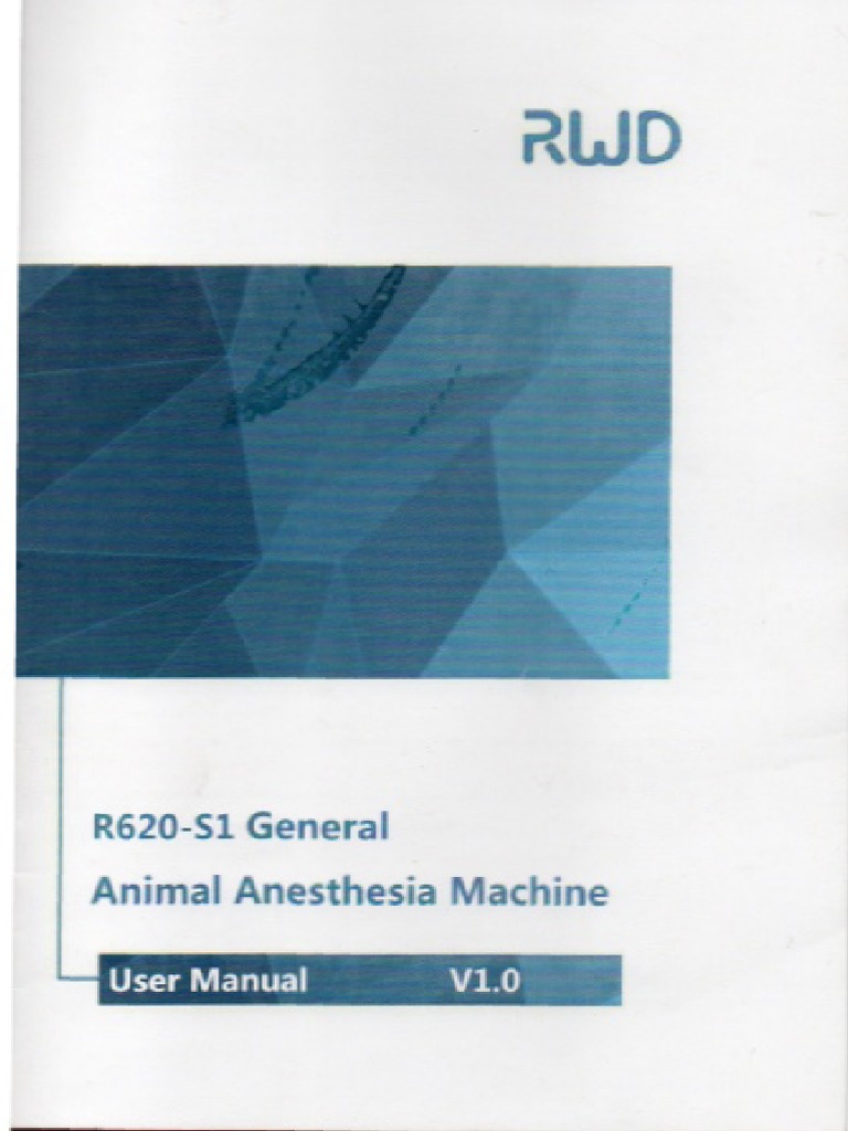 R620-S1 Animal Anesthesia Machine | PDF