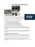 4 Types of Duct Insulations