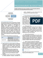 Fiscal Sustainability of Health Systems Programme Budgeting