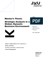 Strategic Analysis in A Global, Dynamic Business Envionment