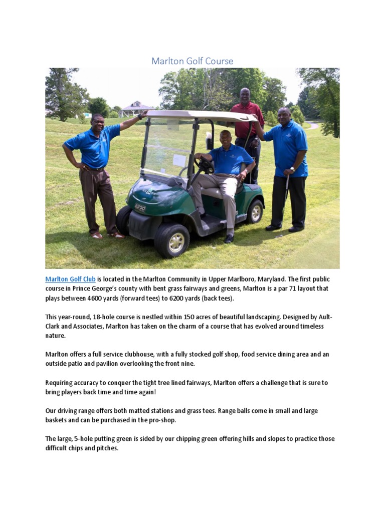 Marlton Golf Course PDF
