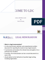 Writing A Legal Memorandum