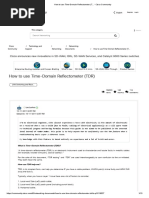 How To Use Time-Domain Reflectometer (T... - Cisco Community