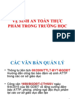 VỆ SINH AN TOÀN THỰC PHẨM TRONG TRƯỜNG