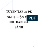 Tuyen Tap 22 de Nghi Luan Van Hoc Dang So Sanh