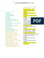 Anatomie CURS Tematica