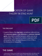Application of Game Theory in Stag Hunt