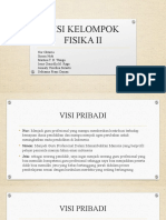 Visi Kelompok Fisika Ii