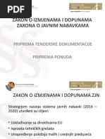 Uputstva Za Pripremu Modela Tenderske Dokumentacije I Ponuda. | PDF