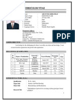 Curriculum Vitae: Personal Details