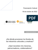 Financiación de Proyectos Culturales