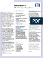Dynamic Communications Information Sheet