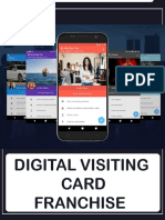 Digital Visiting Card Franchise Brochure