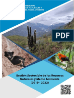 Gestión Sostenible de Los Recursos Naturales y Medio Ambiente 2019 - 2022